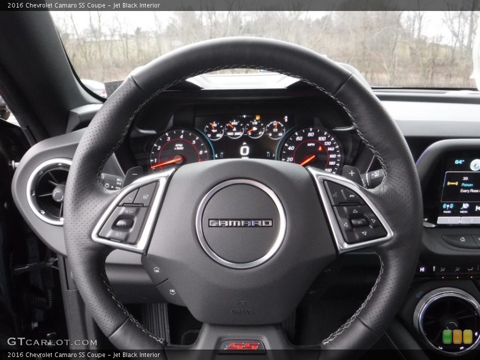 Jet Black Interior Steering Wheel for the 2016 Chevrolet Camaro SS Coupe #109706235