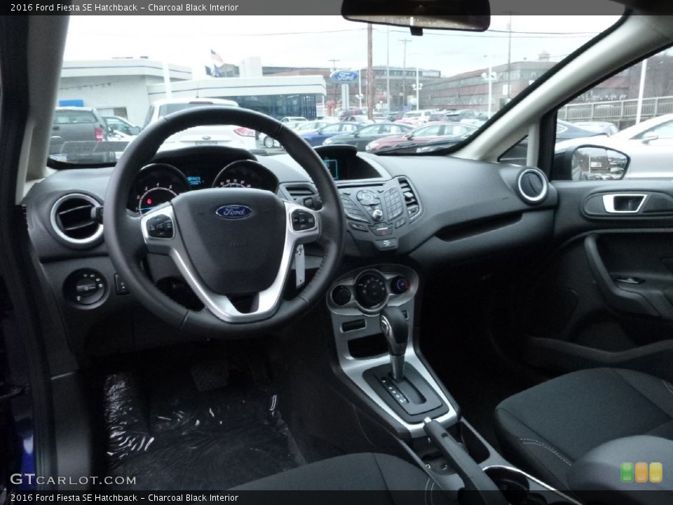 Charcoal Black Interior Prime Interior for the 2016 Ford Fiesta SE Hatchback #109713751