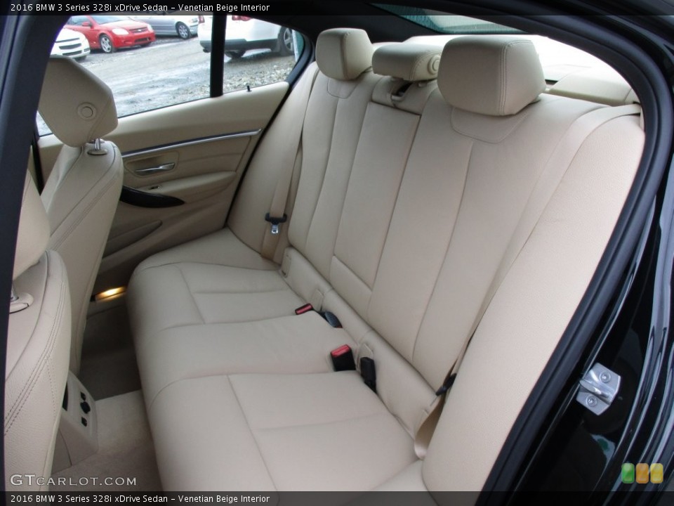 Venetian Beige Interior Rear Seat for the 2016 BMW 3 Series 328i xDrive Sedan #109728280