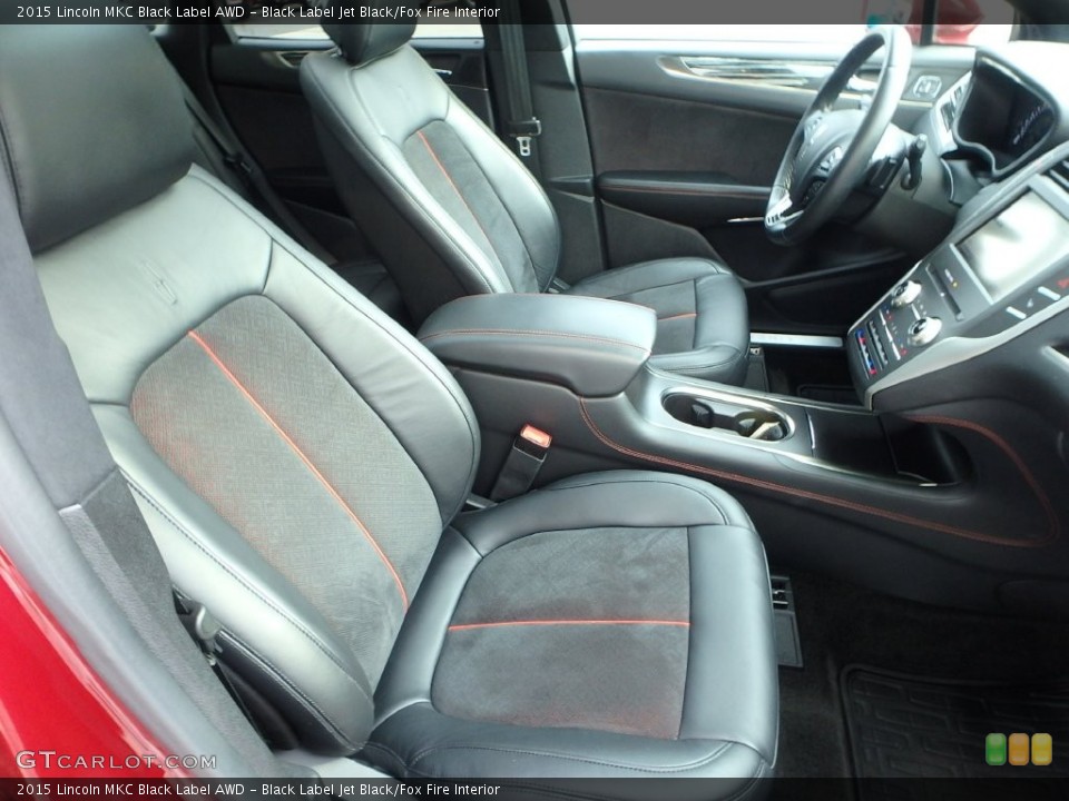Black Label Jet Black/Fox Fire Interior Front Seat for the 2015 Lincoln MKC Black Label AWD #109733449