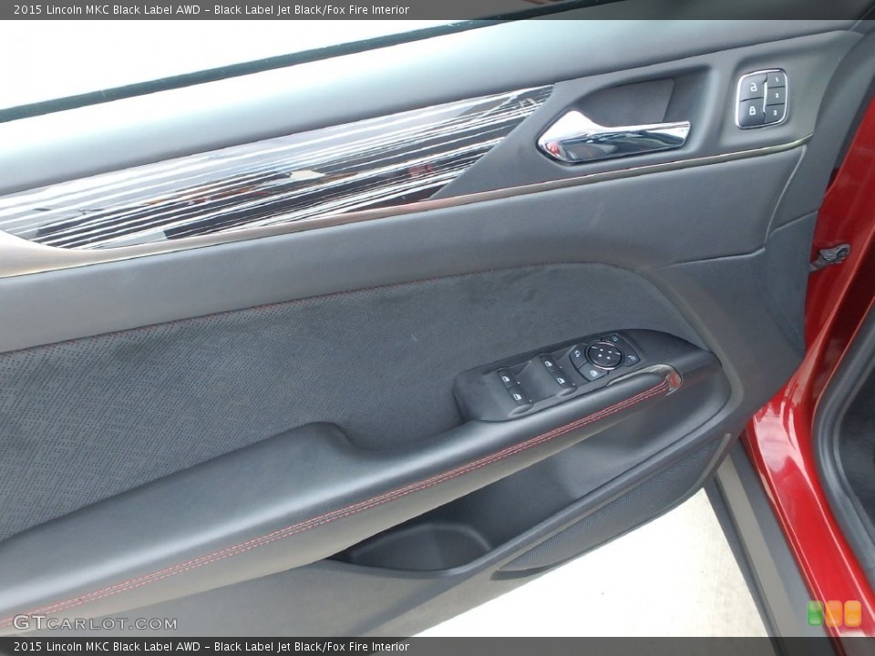 Black Label Jet Black/Fox Fire Interior Door Panel for the 2015 Lincoln MKC Black Label AWD #109733653