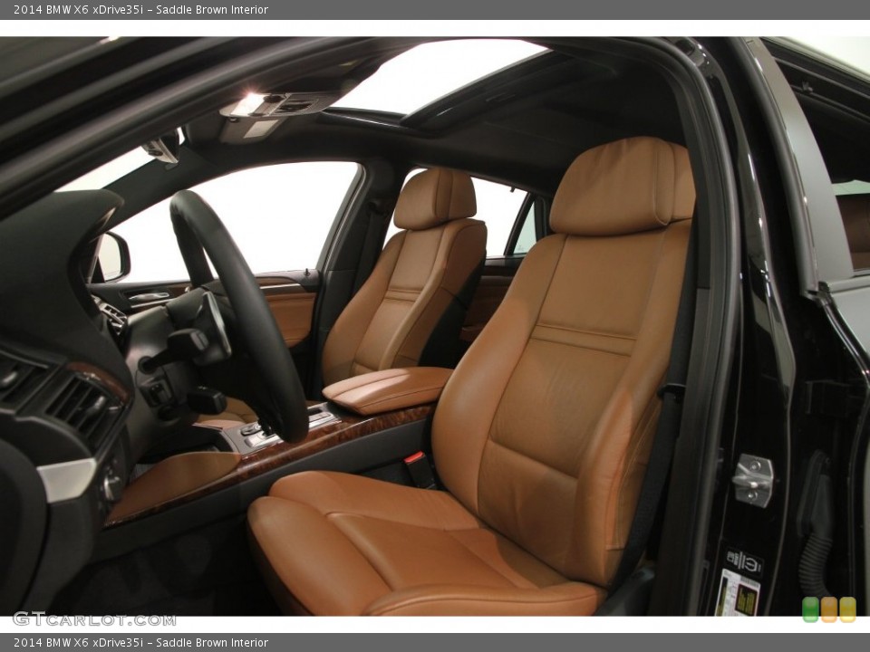 Saddle Brown 2014 BMW X6 Interiors