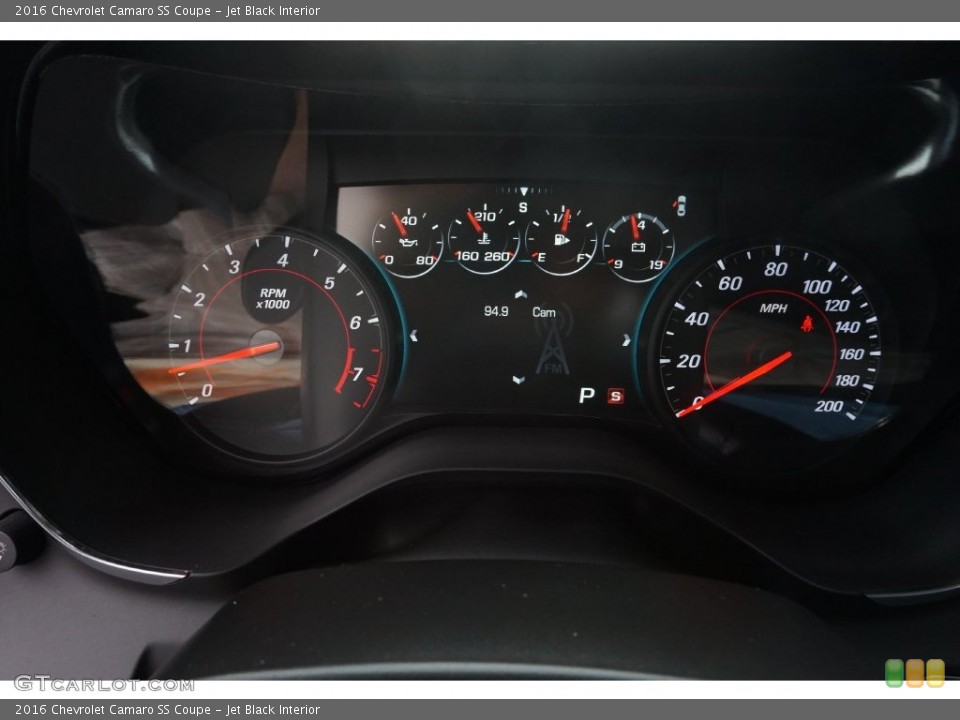 Jet Black Interior Gauges for the 2016 Chevrolet Camaro SS Coupe #109742428
