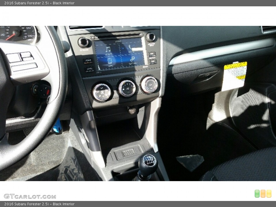 Black Interior Controls for the 2016 Subaru Forester 2.5i #109759534