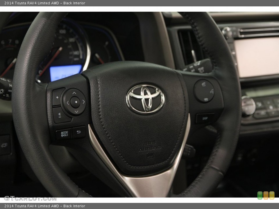 Black Interior Steering Wheel for the 2014 Toyota RAV4 Limited AWD #109760003