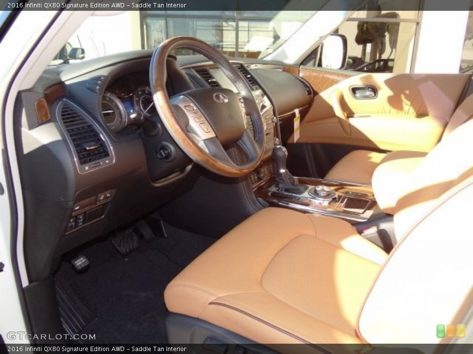 Saddle Tan Interior Prime Interior for the 2016 Infiniti QX80 Signature Edition AWD #109765579