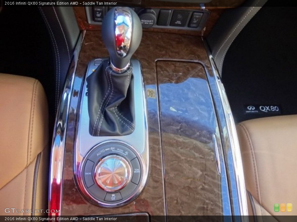 Saddle Tan Interior Transmission for the 2016 Infiniti QX80 Signature Edition AWD #109765975