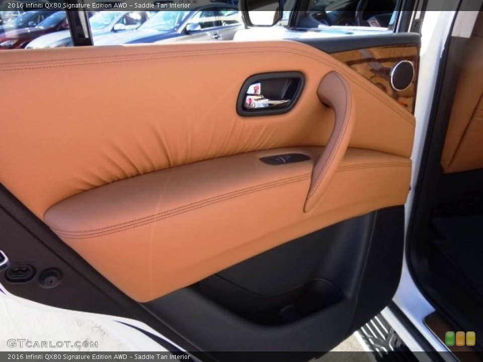 Saddle Tan Interior Door Panel for the 2016 Infiniti QX80 Signature Edition AWD #109766113