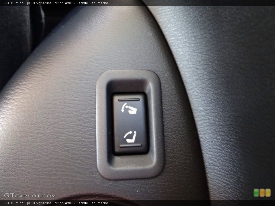 Saddle Tan Interior Controls for the 2016 Infiniti QX80 Signature Edition AWD #109766416