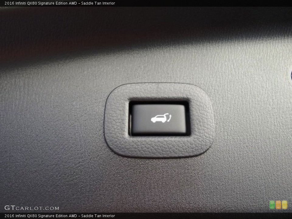 Saddle Tan Interior Controls for the 2016 Infiniti QX80 Signature Edition AWD #109766629