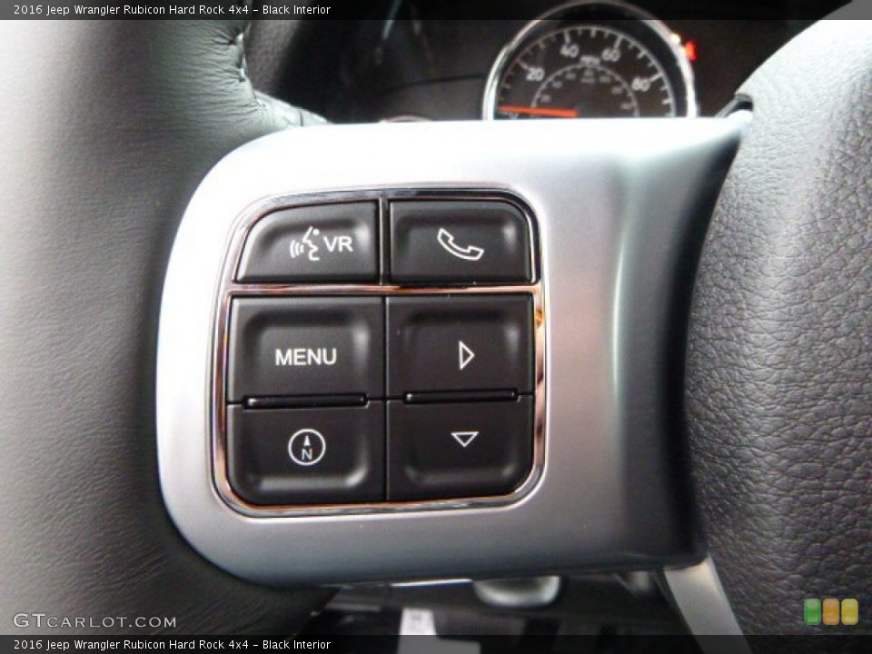 Black Interior Controls for the 2016 Jeep Wrangler Rubicon Hard Rock 4x4 #109767445
