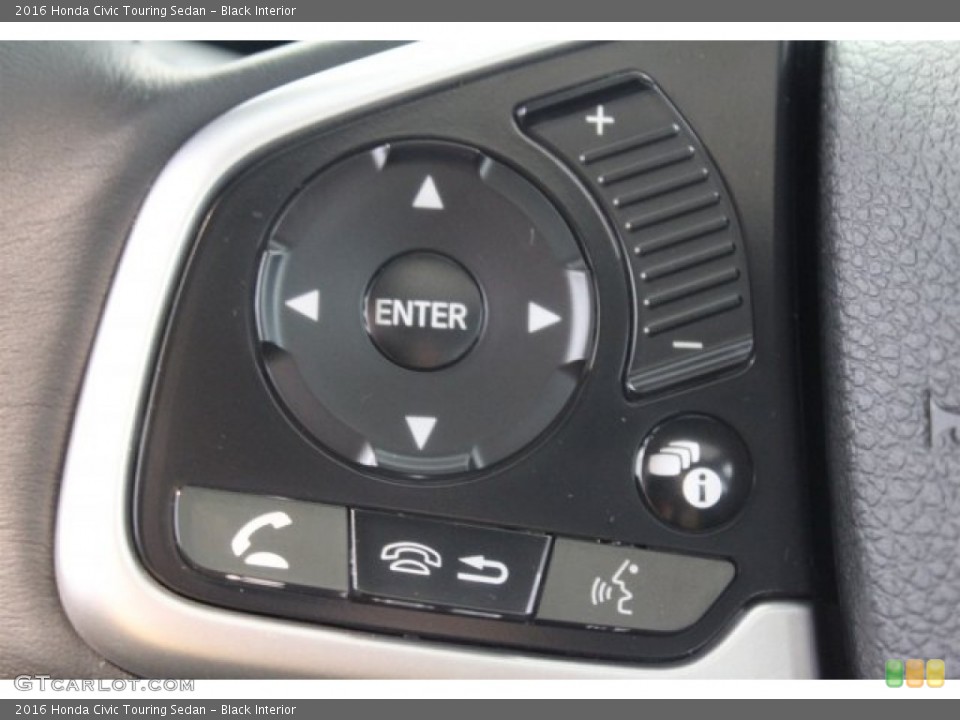 Black Interior Controls for the 2016 Honda Civic Touring Sedan #109793761
