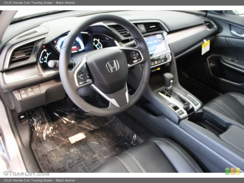 Black Interior Prime Interior for the 2016 Honda Civic Touring Sedan #109794562
