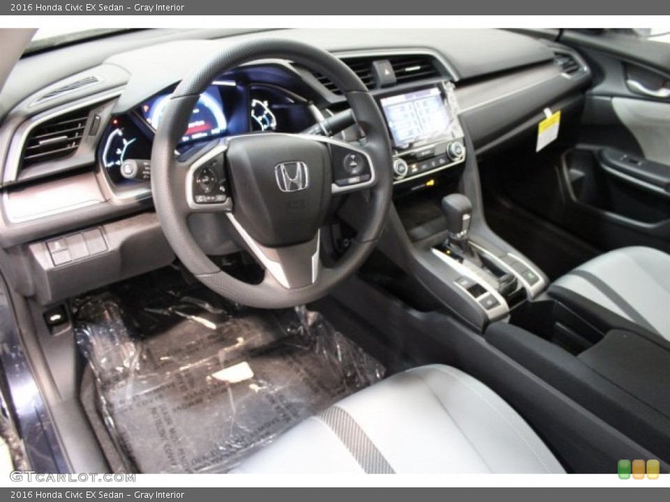 Gray 2016 Honda Civic Interiors