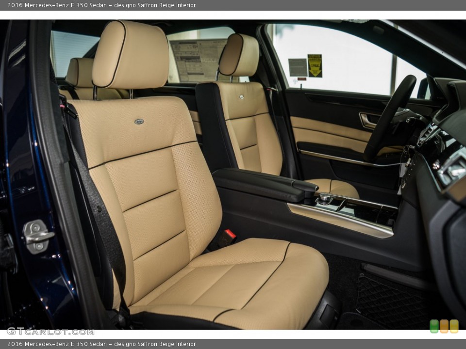 designo Saffron Beige 2016 Mercedes-Benz E Interiors