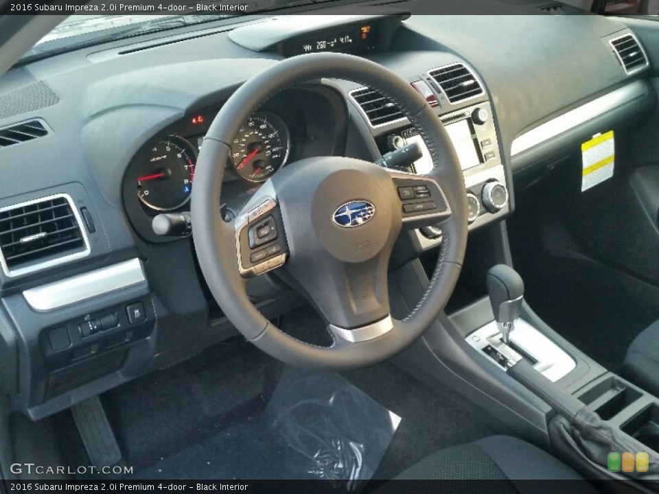 Black Interior Dashboard for the 2016 Subaru Impreza 2.0i Premium 4-door #109814442