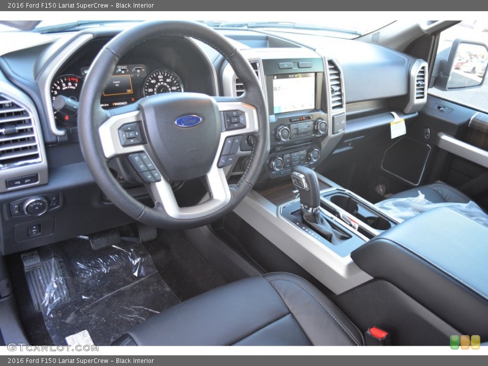 Black Interior Prime Interior for the 2016 Ford F150 Lariat SuperCrew #109821246