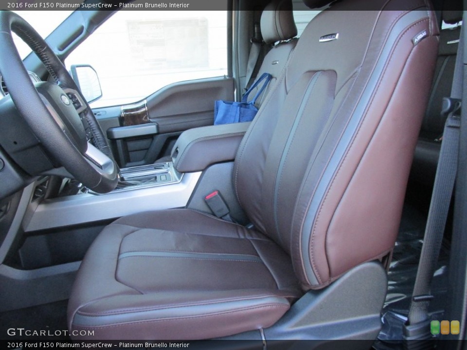 Platinum Brunello Interior Front Seat for the 2016 Ford F150 Platinum SuperCrew #109821312