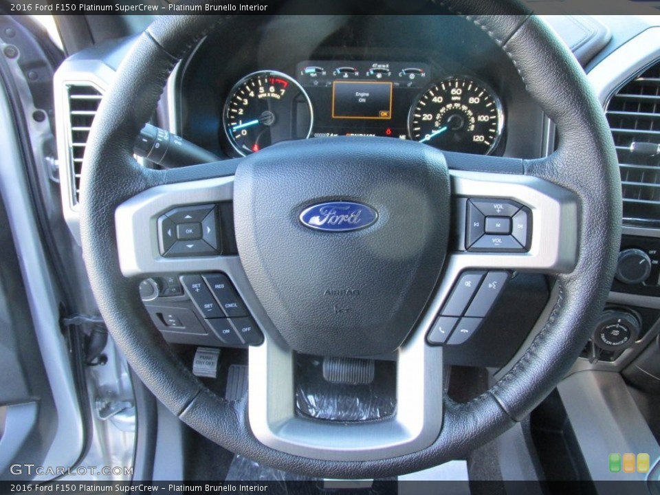 Platinum Brunello Interior Steering Wheel for the 2016 Ford F150 Platinum SuperCrew #109821582