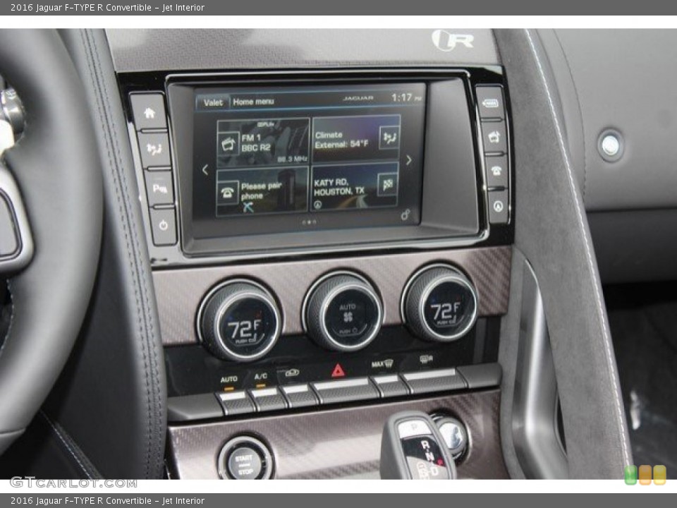 Jet Interior Controls for the 2016 Jaguar F-TYPE R Convertible #109821750