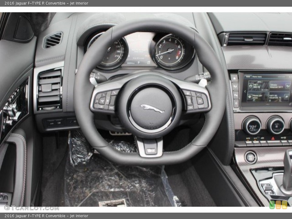 Jet Interior Steering Wheel for the 2016 Jaguar F-TYPE R Convertible #109821771