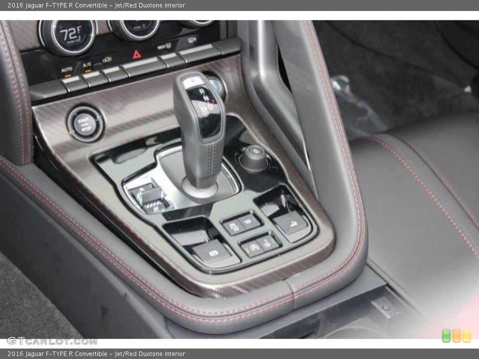 Jet/Red Duotone Interior Transmission for the 2016 Jaguar F-TYPE R Convertible #109822491