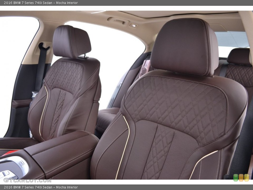 Mocha Interior Front Seat for the 2016 BMW 7 Series 740i Sedan #109826649