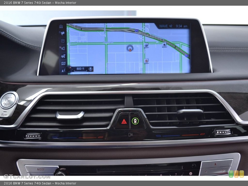 Mocha Interior Navigation for the 2016 BMW 7 Series 740i Sedan #109826772