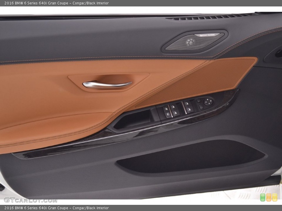 Congac/Black Interior Door Panel for the 2016 BMW 6 Series 640i Gran Coupe #109827003