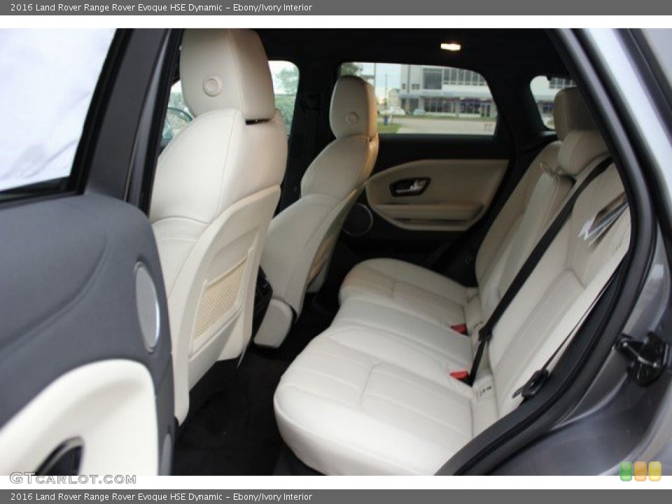 Ebony/Ivory Interior Rear Seat for the 2016 Land Rover Range Rover Evoque HSE Dynamic #109828572