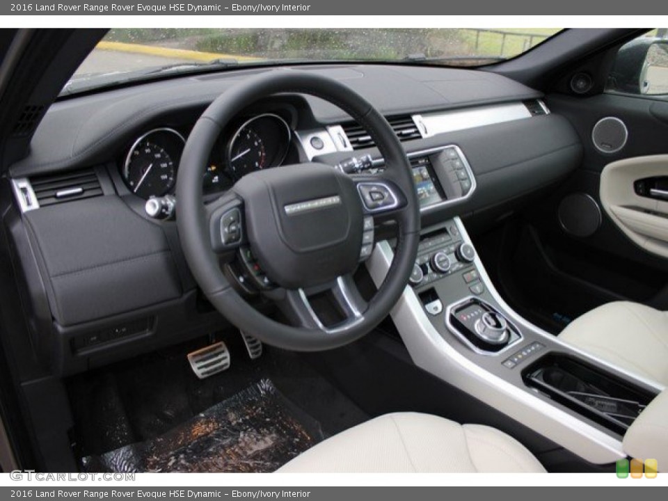 Ebony/Ivory 2016 Land Rover Range Rover Evoque Interiors