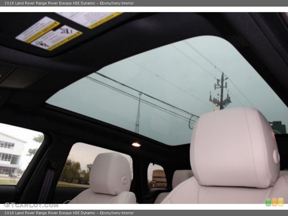 Ebony/Ivory Interior Sunroof for the 2016 Land Rover Range Rover Evoque HSE Dynamic #109828665