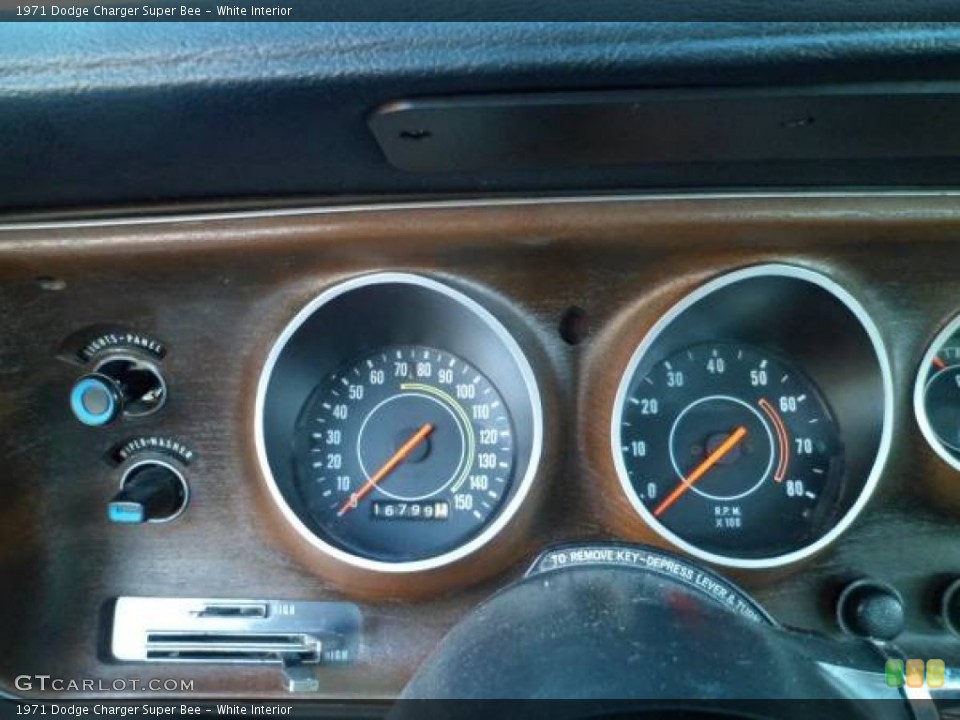 White Interior Gauges for the 1971 Dodge Charger Super Bee #109835241