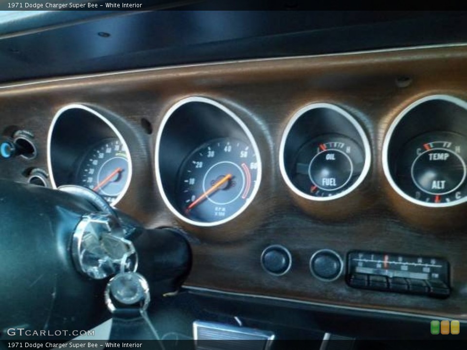 White Interior Gauges for the 1971 Dodge Charger Super Bee #109835274