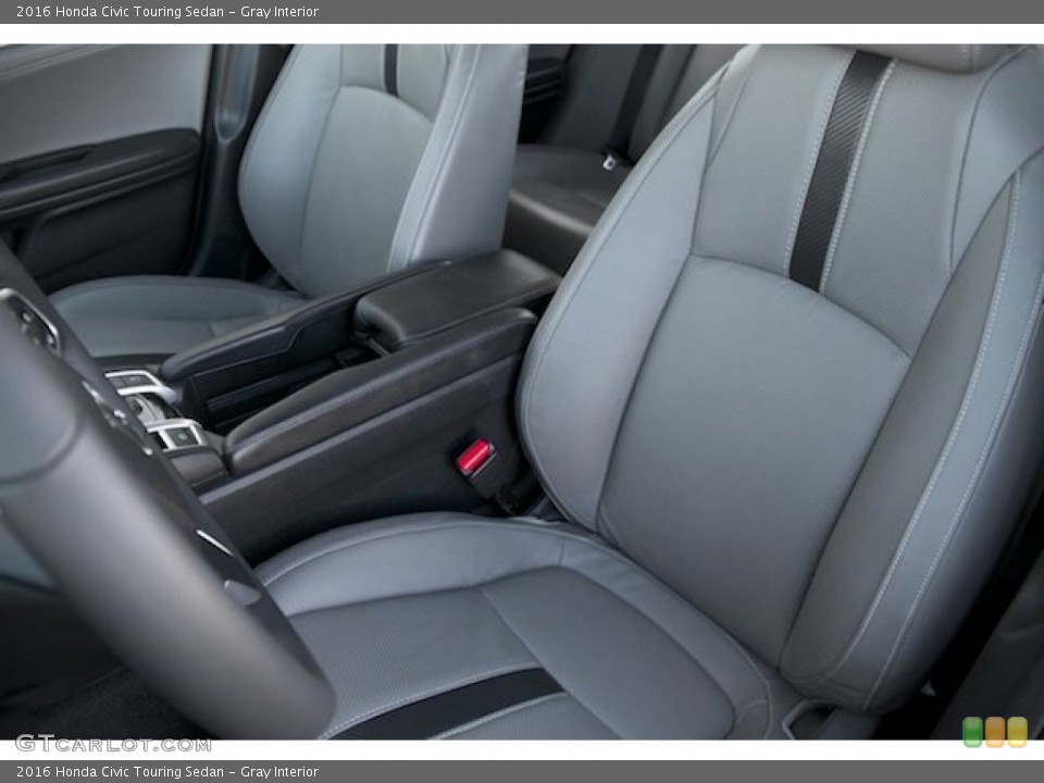 Gray Interior Front Seat for the 2016 Honda Civic Touring Sedan #109851377
