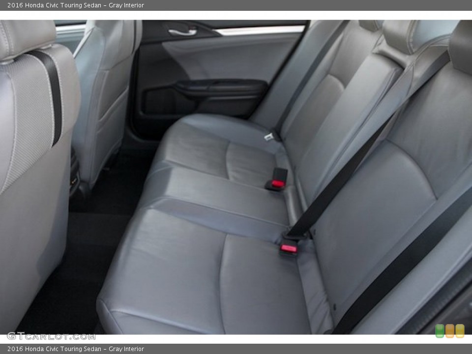 Gray Interior Rear Seat for the 2016 Honda Civic Touring Sedan #109851398