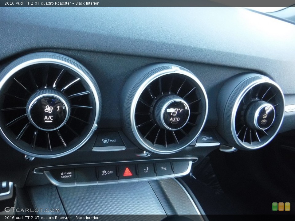 Black Interior Controls for the 2016 Audi TT 2.0T quattro Roadster #109862489