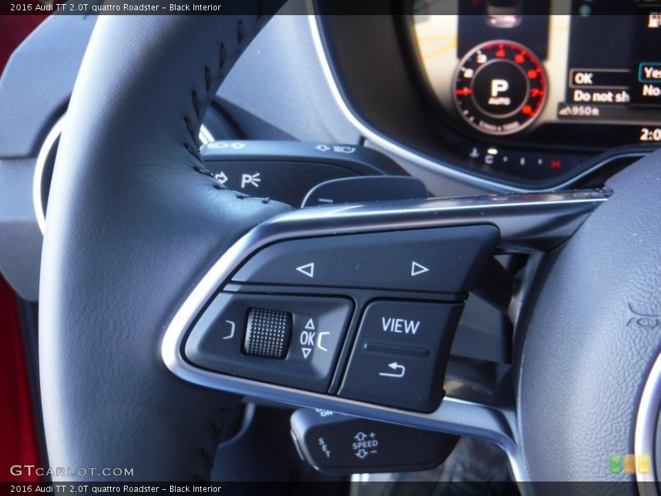 Black Interior Controls for the 2016 Audi TT 2.0T quattro Roadster #109862528