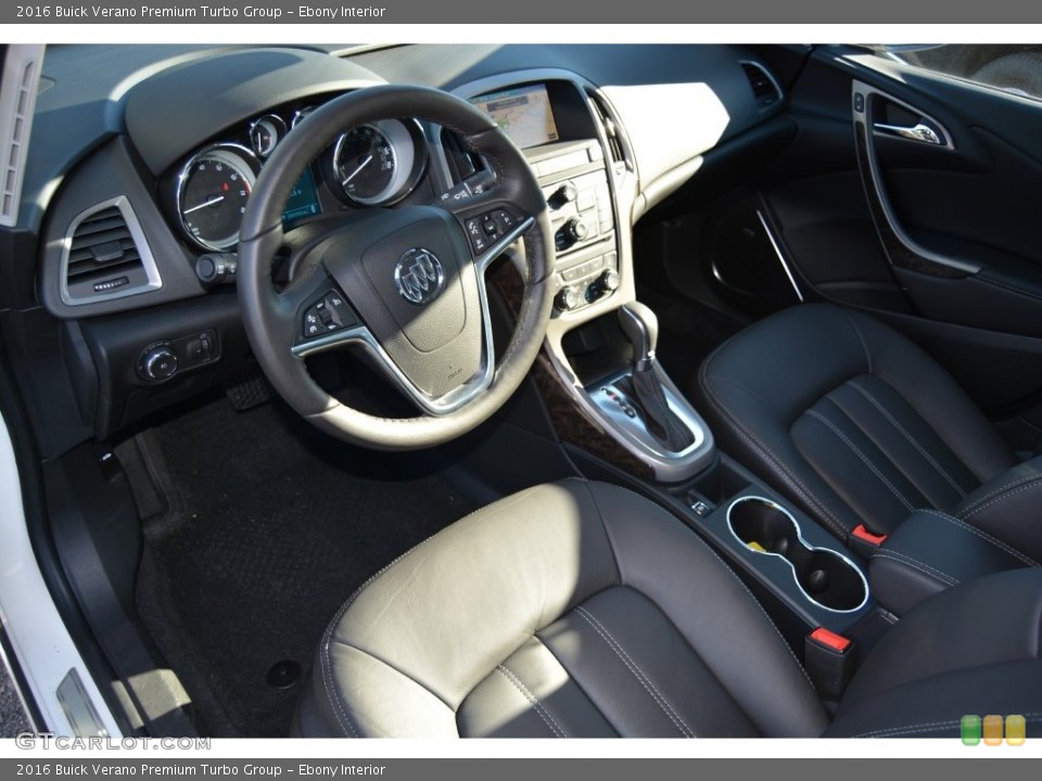 Ebony Interior Prime Interior for the 2016 Buick Verano Premium Turbo Group #109865714