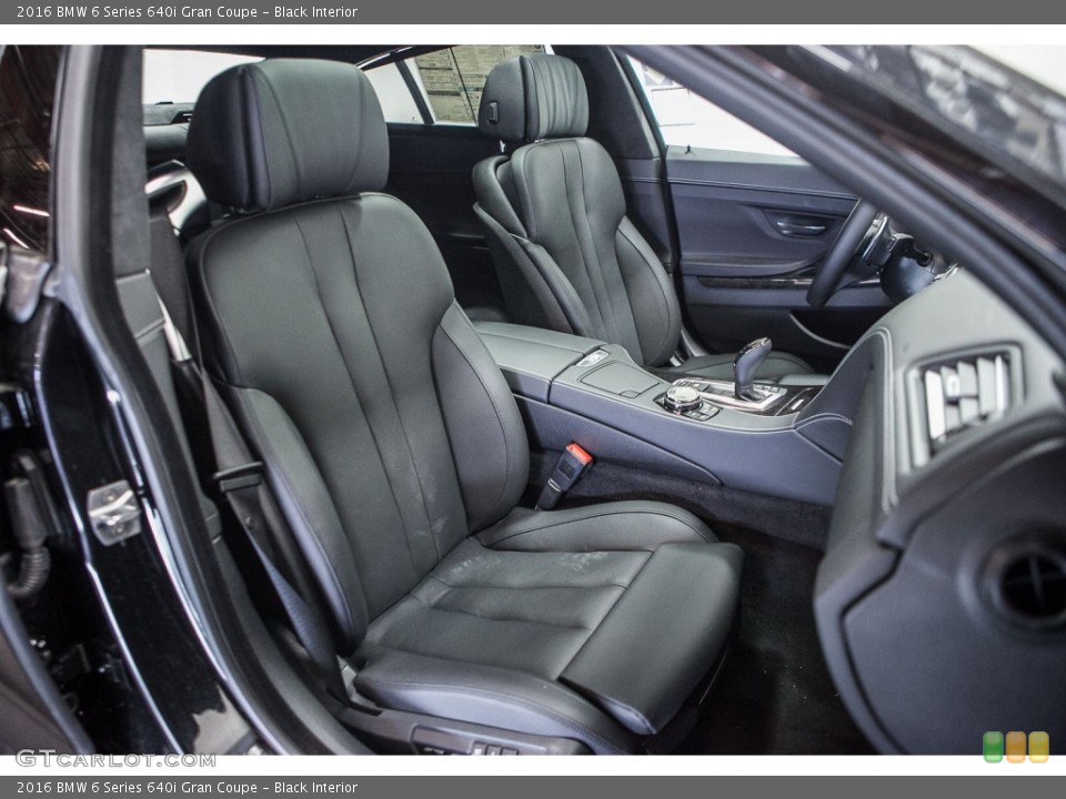 Black Interior Front Seat for the 2016 BMW 6 Series 640i Gran Coupe #109871435