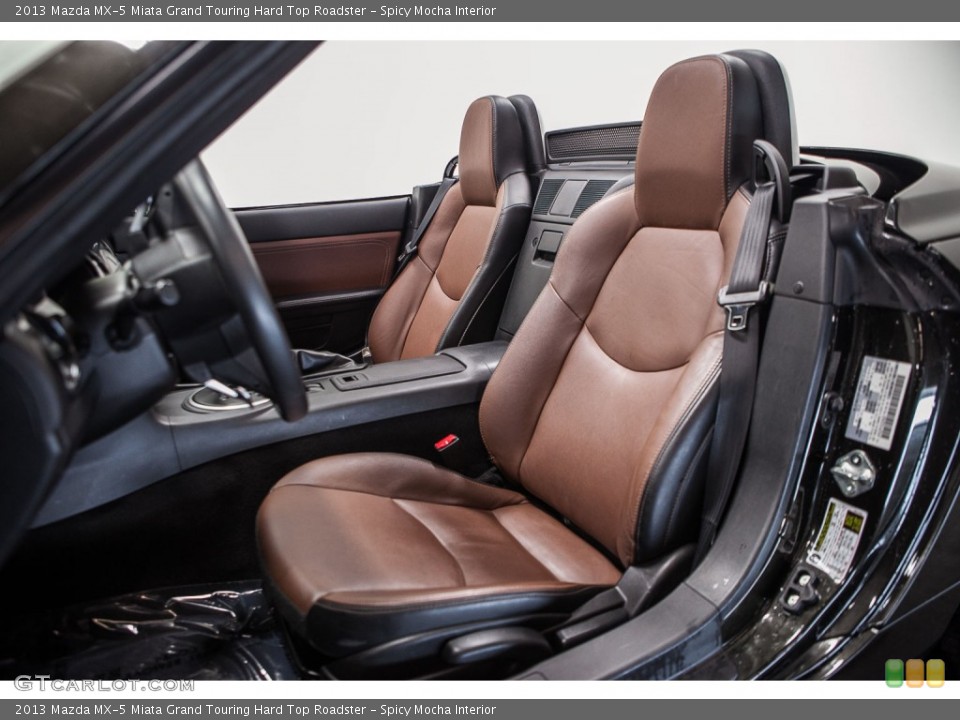 Spicy Mocha Interior Front Seat for the 2013 Mazda MX-5 Miata Grand Touring Hard Top Roadster #109893220