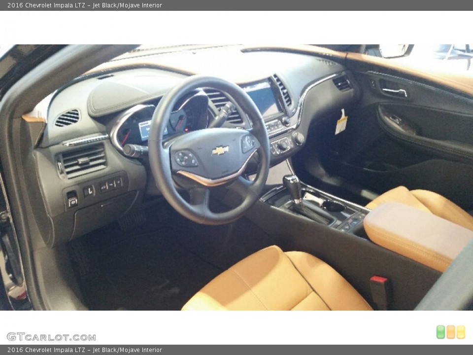 Jet Black/Mojave 2016 Chevrolet Impala Interiors