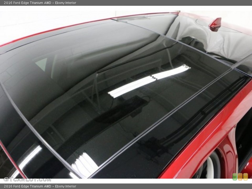Ebony Interior Sunroof for the 2016 Ford Edge Titanium AWD #109904914