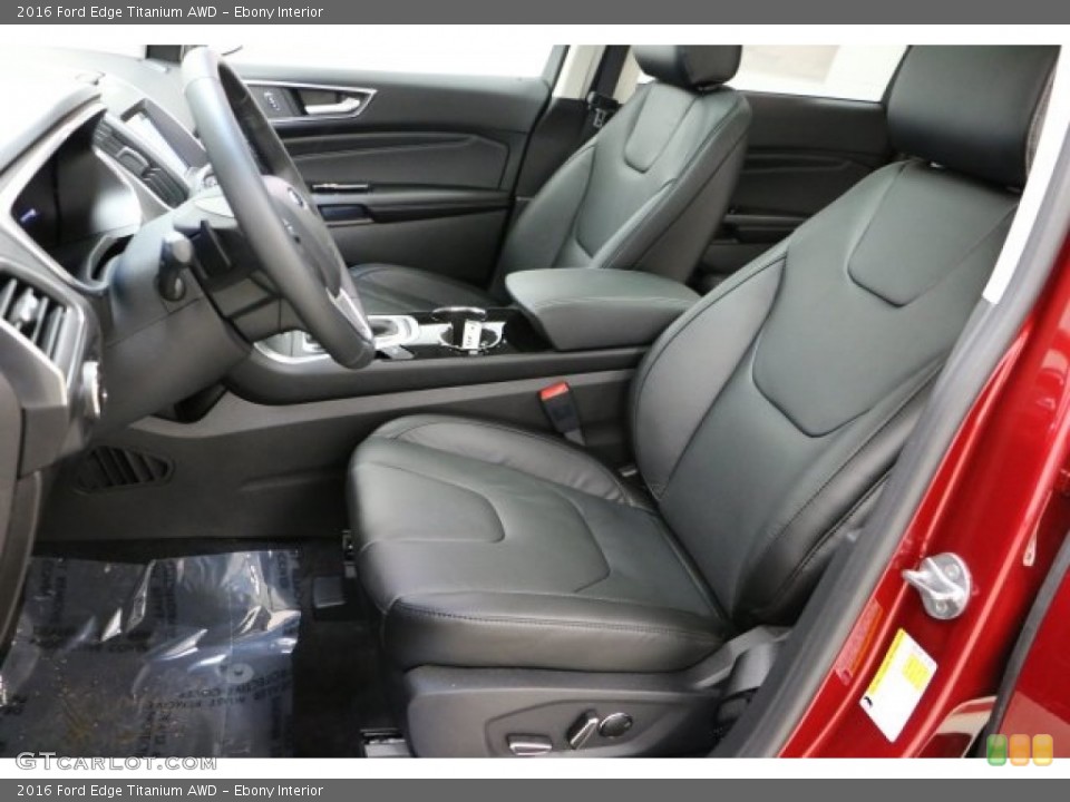 Ebony Interior Front Seat for the 2016 Ford Edge Titanium AWD #109904944