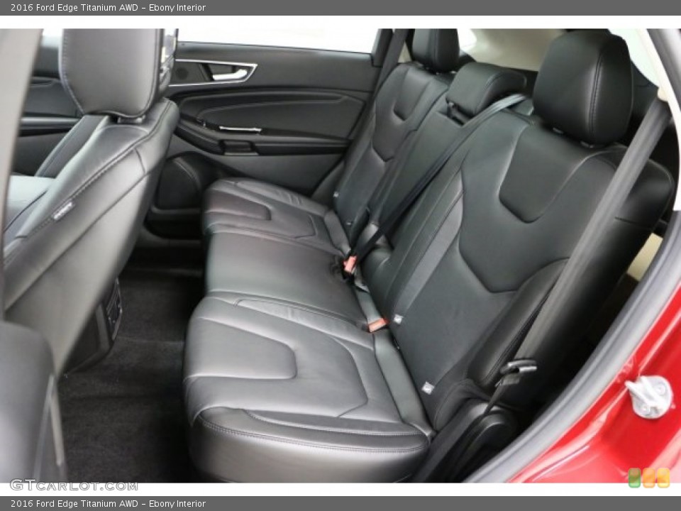 Ebony Interior Rear Seat for the 2016 Ford Edge Titanium AWD #109904959