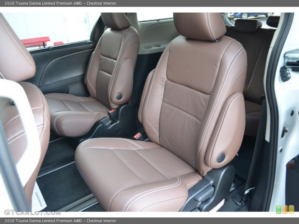 Chestnut Interior Rear Seat for the 2016 Toyota Sienna Limited Premium AWD #109906657