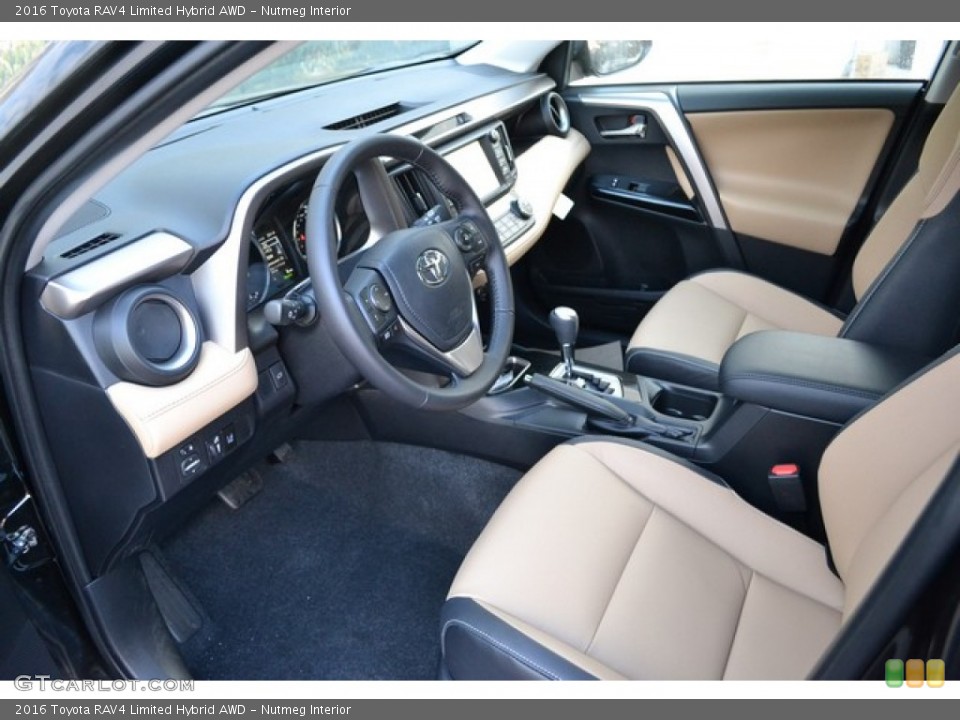Nutmeg Interior Prime Interior for the 2016 Toyota RAV4 Limited Hybrid