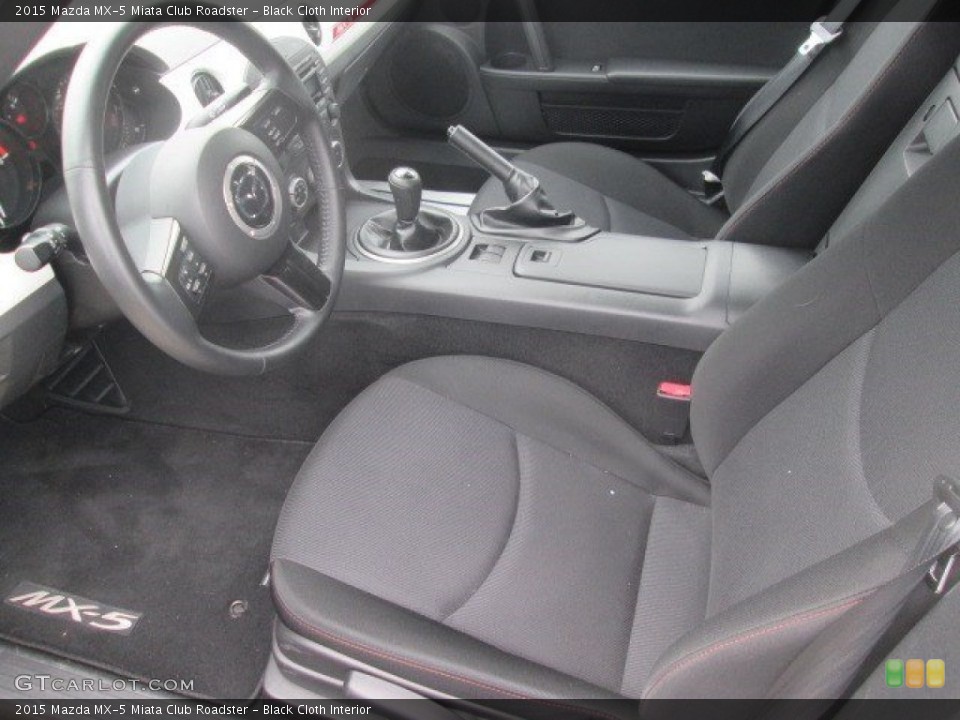 Black Cloth 2015 Mazda MX-5 Miata Interiors