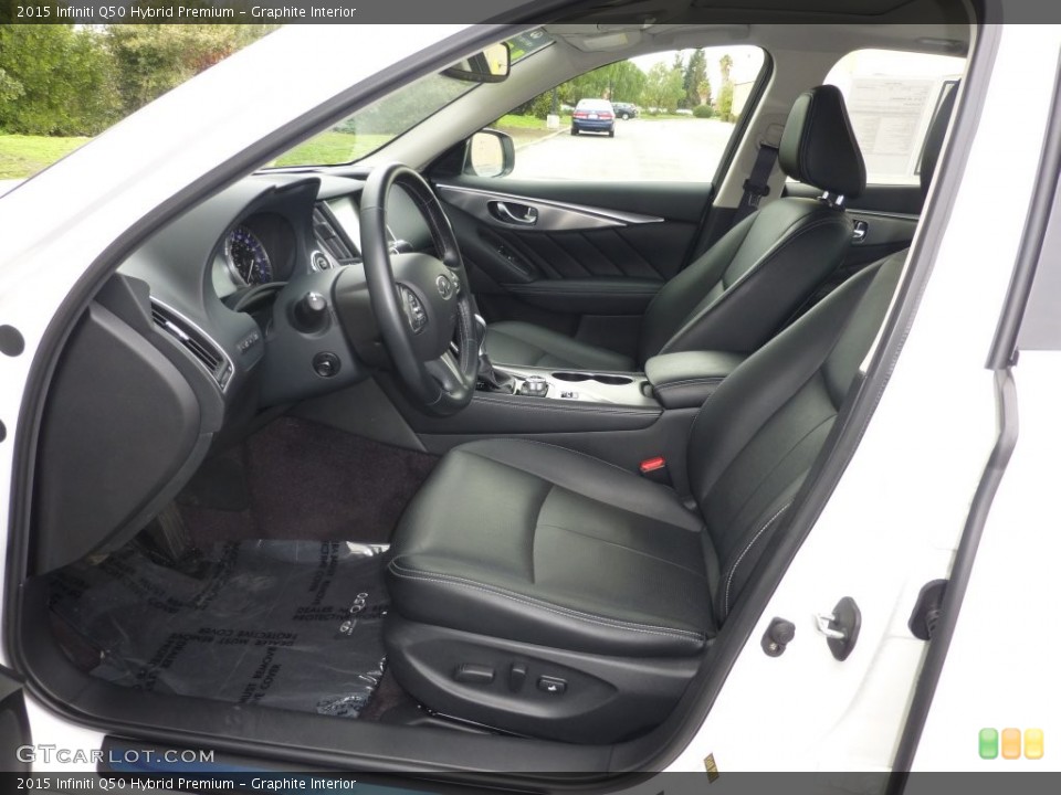 Graphite Interior Front Seat for the 2015 Infiniti Q50 Hybrid Premium #109961060