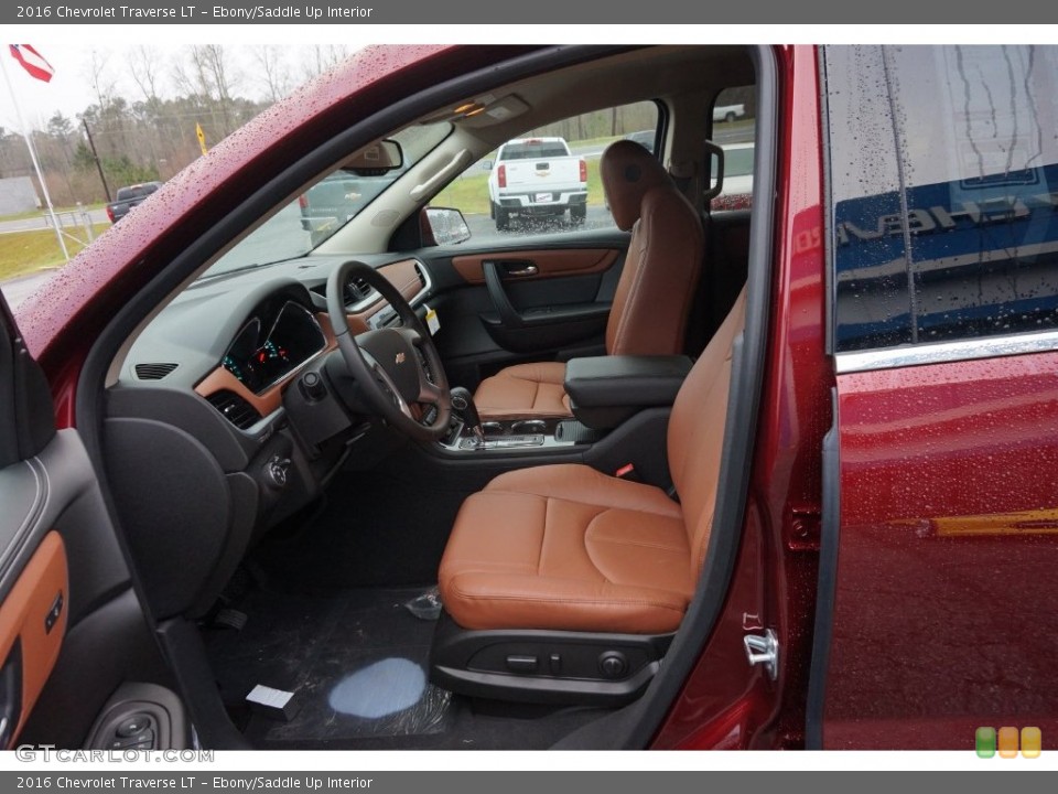 Ebony/Saddle Up Interior Photo for the 2016 Chevrolet Traverse LT #109961876